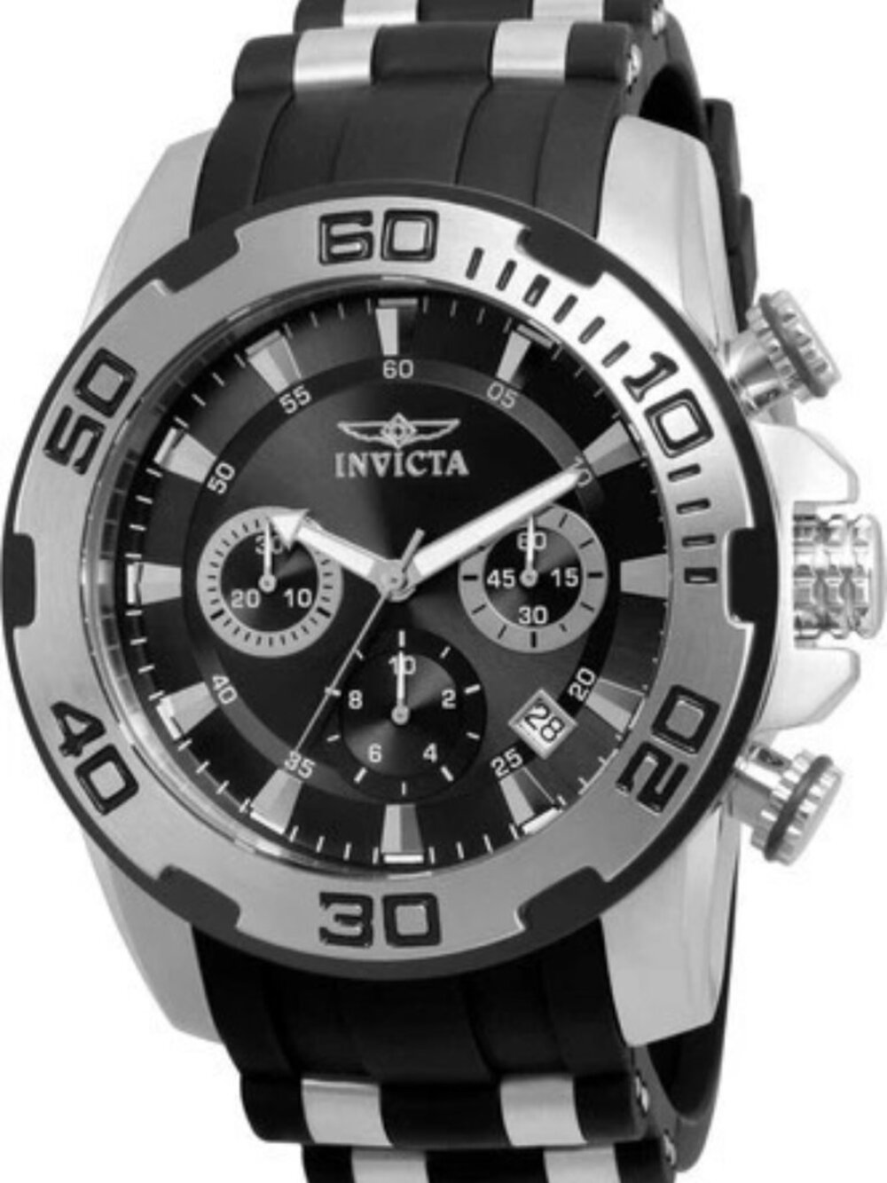 Invicta Pro Diver SCUBA Men's 50mm Black Chronograph 100M Watch 22311 - NIB